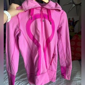 lululemon paris pink stride zip up jacket